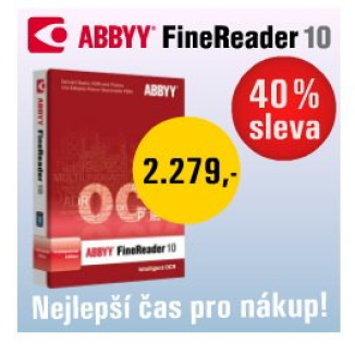 40% sleva na ABBYY FineReader 10