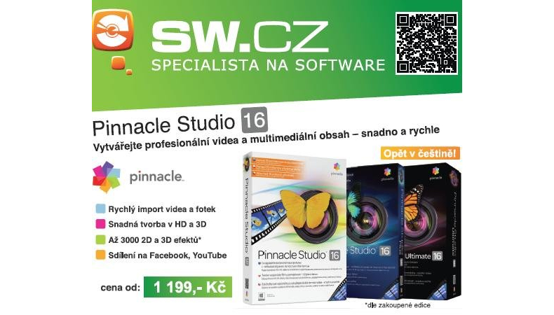 Nové Pinnacle Studio 16